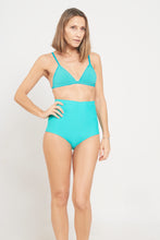 Upload image to gallery viewer, Ostomy High Waist Bikini Bottoms - Cyan