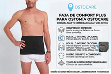 Bild zum Galeriebetrachter hochladen, Stomabandage Comfort Plus - Schwarz