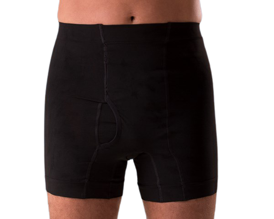 Boxer Ostomy Corsinel Niedrige Taille - Schwarz