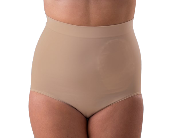 Hochbundiges Ostomie-Höschen für Frauen - Beige