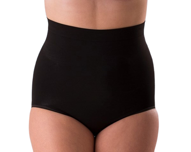 Women's High Waist Ostomy Panty - Black