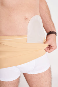 Ostomy Belt Discreet - Beige With Inside Pocket