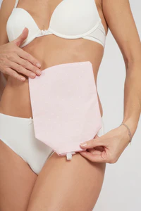 Ostomy Pouch Pouch Cover Easy Open Cotton - Pink