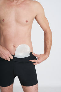 Ostomy underwear with pocket