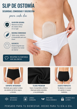 Cargar imagen en el visor de la galería, Slip Ostomía de Algodón Ostocare Cintura Alta (Sin Apertura Frontal)