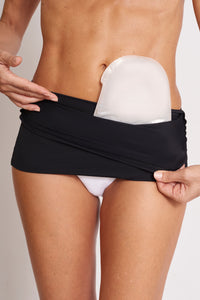 Nuoto Stomia Girdle - Nero con tasca interna