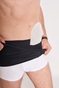 Stomia Girdle Semi-Rigid - Nero con tasca interna