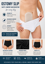 Cargar imagen en el visor de la galería, Slip Ostomía de Algodón Ostocare Cintura Alta (Sin Apertura Frontal)