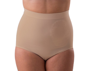 Calcinha Feminina Ostomia da Cintura Alta - Bege