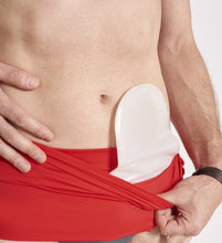 Upload de imagem para o visualizador da galeria, Ostomia Nadadora Girdle - Vermelho Com Bolso Interior