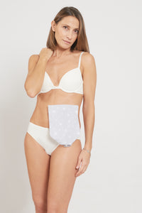 Saco Ostomia Capa Saco Fácil Aberto Algodão - Cinzento