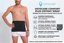 Cargar imagen en el visor de la galería, Faja Ostomía Confort Plus - Negro