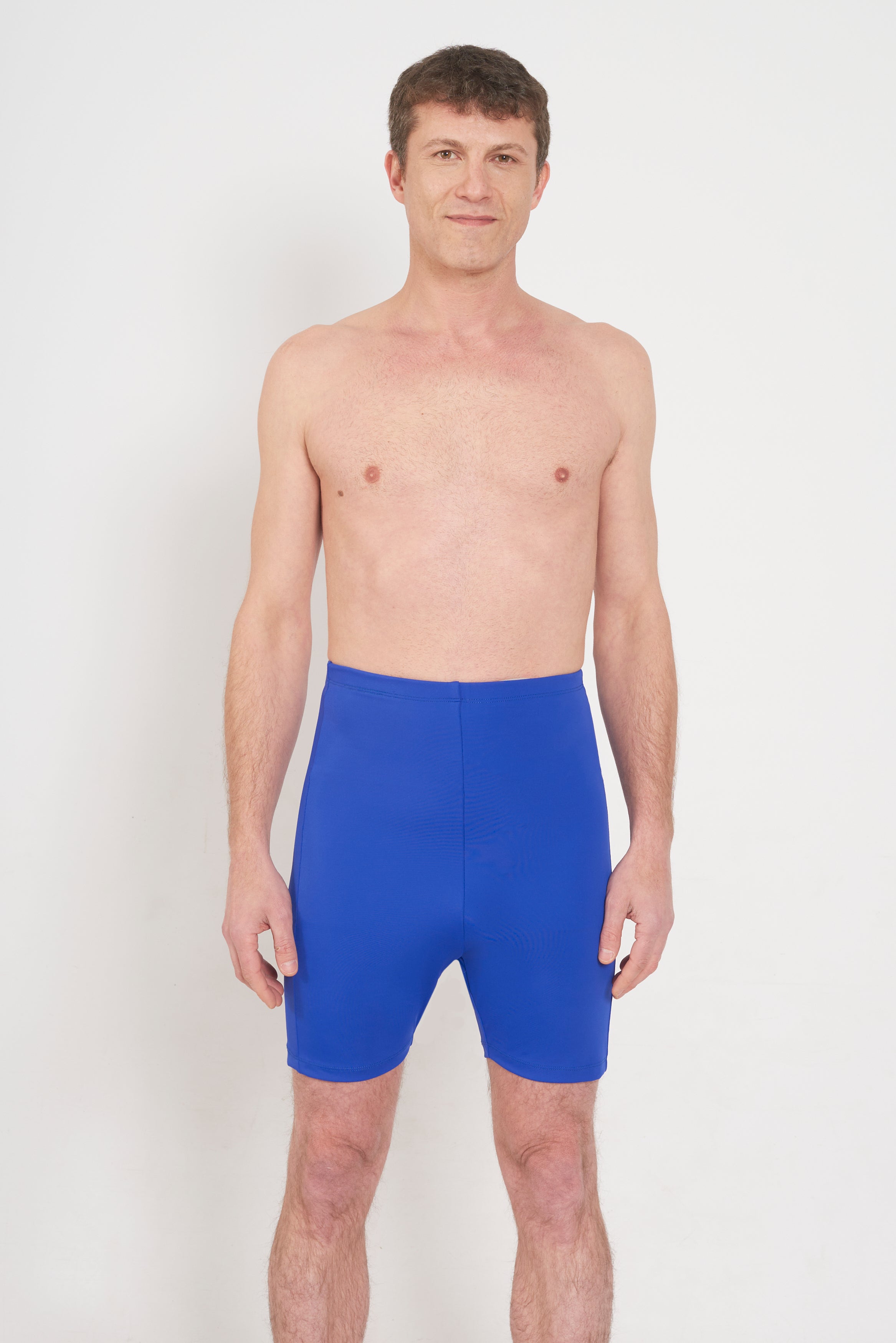 Men's Ostomy Swimsuit High Waist Blue Ostocare