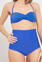 Cargar imagen en el visor de la galería, Braguita Bikini Ostomía Cintura Alta - Azul